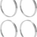 Car Wheel Hub Centric Rings OD 93.1mm to ID 87.1mm Wheels Center Shaft Shock Absorbing Hubrings Aluminum Alloy Silver Tone Durable