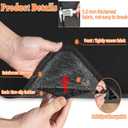 IBVIVIC Drum Mat, 4Ft x 5.3Ft Drum Carpet Drum Rug Drum Pad Tightly Woven Fabric with Non-Slip Grip Bottom, Black