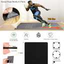 Audend Double Sided Rug Gripper, 12 Pack Non Skid Rug Pads, Rug Stickers on Wood Floor and Tile Floors, Black Carpet Gripper, Rug Gripper for Indoor, Outdoor, Home, Kitchen, Yoga Mat