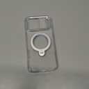 CASEKOO Clear for iPhone 17 Pro Max Case with 360 Spin Magnetic Stand[Fit for MagSafe][17FT Military Protection][Long-Lasting Clarity] Slim Polished Frame Titanium Alloy Sturdy Stand 6.9", Clear