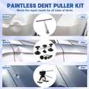 Car Dent Puller Kit, 140 PCS Paintless Dent Removal Kit with T-bar Dent Puller, Bridge Puller, Dent Lifter, Suction Cup Puller. Dent Remover Tool for Car Dents, Hail Damage, Door Ding Repair