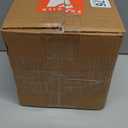 Marble Kitchen Trash Can with Lid 6 Inch Travertine Small Garbage Can for Home, Office, Bedroom Accessories and Room Decor Organizer, Waste Bin