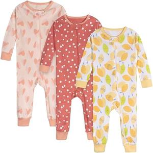 Onesies Brand Baby Girls’ 3-pack Snug Fit One-piece Cotton Pajamas, 18 months