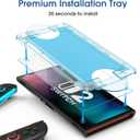 amFilm Auto-Alignment OneTouch for Nintendo Switch 2 Screen Protector [7.9''] 2025 Tempered Glass, Accessories, 30 seconds Installation, Bubble Free, Anti-Scratch, Touch Sensitive, Ultra-Clear [2Pack]