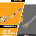 Foam Cannon Dual Connector, Double Tip Attachment with 5 Spray Nozzles, 4000 PSI, 1/4'' Quick Connect