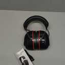 Gel Cushions Ear Muffs, Bluetooth 5.4 Hearing Protection Headphones with 1200mAh Battery, 120H Working Time, 30dB SNR, Larger Buttons for Easy Operation, Superior Stereo Sound Quality (Black)