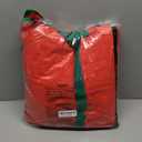 Cosy Family 9 ft Christmas Tree Storage Bag - Durable Heavy Duty Extra Large Artificial Xmas Holiday Tree Bag with Reinforced Handles and Dual Zippers Wide Opening - Red