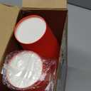 Sabary 50 Pcs Christmas Charcuterie Cups, 12 Oz Paper Snack Appetizer Cups, French Fry Holder Brown Kraft, Disposable Popcorn Boxes Cones for Christmas Baby Shower Birthday Waffle Food Takeout (Red)