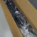 2Pcs 43.3 Inch Universal Car Top Roof Cross Bar Luggage Cargo Rack Adjustable Window Frame Aluminum Black