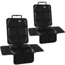 Car Seat Protector Covers for Child Car seat mat, 600D Waterproof Non-Slip with Storage Pockets, Cushion Protectors Large Size, Prevent Dirt Scratches (Black 2)
