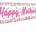 Happy Mothers Day Banner Mothers Day Decorations Mother's Party Indoor and Outdoor Courtyard Decorations
