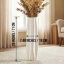 Ceramic Large Floor Vase, GDSZJLJ White 28" Tall Flower Vase Decorative Vases for Living Room Modern Home Decor Office Bedroom Kitchen Wedding House Décor, Gift for Wedding Housewarming