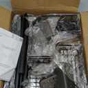 Aitatty Corner Shower Caddy Tension Pole: 4tier Adjustable Rustproof Bathroom Organizer Shelves - Bathtub Shampoo Rack 43.5-120 inch (Black)