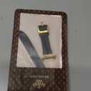 Wearlizer Leather Band Compatible with Apple Watch Bands Women 41mm 40mm 38mm 49mm 46mm 45mm 44mm 42mm, Fancy Dressy Strap for iWatch Series 11 10 9 8 7 6 5 4 3 SE/Ultra 3 2 1 (Black/Gold)