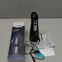 Water Dental Flosser Pick for Teeth: 4 Modes Cordless Portable Water Flossers Teeth Cleaner Rechargeable 300ML IPX7 Waterproof Oral Irrigator Flossing Cleaning Picks for Home Travel (Black)