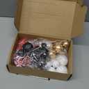 ASTARON 32 Pcs Ball Cake Topper Decorations Mini Balloons Cake Topper Sticks Foam Balls Cake Picks for Graduation Wedding Party Birthday Cake Decorating (Red Black)