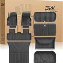 3W Tesla New Model Y Juniper Floor Mats and Cargo Liners, TPE Full Set Floor Liner for New Model Y 2025 2026, Cargo Mats and Seat Back Cover Protector, Car Mats for Tesla Accseeories, Vigormold