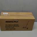 18-Inch Rolling Magnetic Sweeper with 9.5-inch Magnetic Trays, 45-Pound Capacity Telescoping Magnetic Pickup Lawn Sweeper, Adjustable Handle Pick-up Sweeper for Nails, Screws Workshop Garage Yard