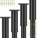 4 Pcs Adjustable Bed Support Legs for Beds Frame/Beds Center Slat, Metal Adjustable Furniture Legs 7.08-11.8 inch for Bed/Sofa/Cabinet/Couch/Dresser/Table