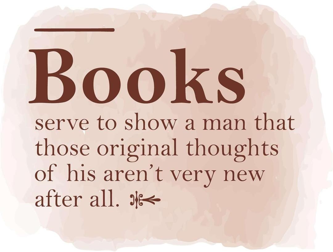 Family Those Original Thoughts Happy Quote Wall Decal Decoration Books Quote Book Lovers Bookish Quotes Readers Lasts Years and Easily Removable - Size: 40 in(W) x 28 in(H)