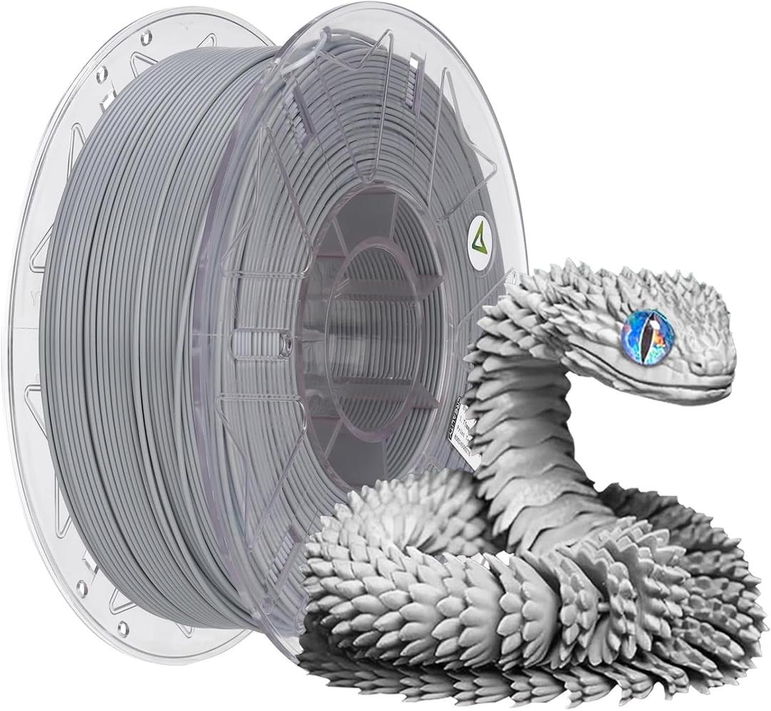 2025 Official RFID CREALITY Hyper PLA RFID Filament 1.75mm for K2 Plus Combo, High Speed 30-600mm/s 3D Printer Filament, 1kg(2.2lbs)/Spool Hyper PLA RFID Support CFS, for Most 3D Printers Grey
