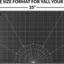 XNM Premium Self Healing Cutting Mat - 24 Inches by 36 inches - A1, 3 Layer Quality PVC Construction - Dual Sided, Imperial and Metric Grid Lines - Perfect for Cutting, Sewing, and Crafts