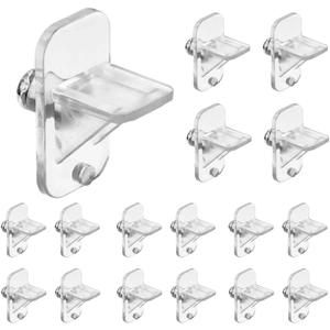 1/4 Inch Plastic Shelf Pegs, 20PCS Cabinet Shelf Supports & Clips, Furniture Pins for Wood Bookcase, Kitchen Cabinet, Shelving Replacement
