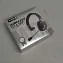 Bluetooth Headset, 60Hrs Working Time with Noise Canceling, Trucker Wireless Headset with Mic & Mute, Voice Control, Bluetooth Headphones Multipoint for Truck Driver, Office, CallCenter, Phone/PC (Black)