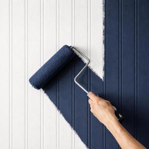 Frienda 20 in x 82ft Paintable Wallpaper Faux Beadboard Wallpaper Peel for Bedroom Ceiling Living Room Bathroom Basement, Non-Sticky