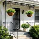 Artificial Faux Outdoor Plants Greenery for Summer Spring Decor, 12 Pcs Fake Monkey Grass UV Resistant No Fade Realistic Flowers for Outside Planter Patio Front Porch Door Yard,White