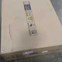 DWVO Fluted Makeup Vanity Desk with Large 27" Mirror and Lights, Modern Big Makeup Table with Power Outlet, 11 Shelves & 2 Drawers, 3 Color Lighting Modes, Dressing Table Vanity Set for Bedroom, White