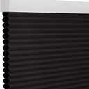 Changshade Blackout Cordless Cellular Shades for Windows,Honeycomb Blinds with Thermal Insulation,UV Protection,Child Safe,Privacy Light Control,Easy to Install36" W x 72" H,Black