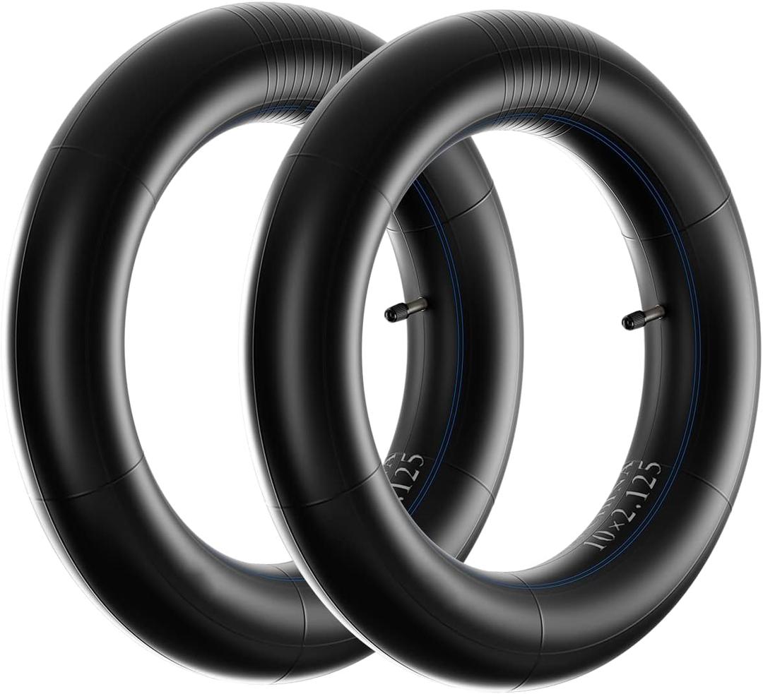 stio 10-inch Thickened Pneumatic Inner Tube Compatible with Ninebot by Segway Kickscooter F25/F30/F40/F65/D18W/D28U/D38U Inflatable Tires Heavy-duty Inflated Tire 10x2.125 Inner Tire Replacements 2PCS