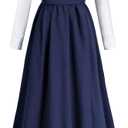 CR ROLECOS Victorian Dress for Women 2-Piece 1800s Civil War Edwardian Dresses Ruffled Renaissance Costume Ball Gown (White, M)