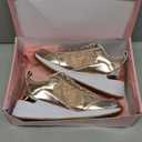 Juicy Couture Lace-Up Women's Fashion Sneakers - Casual Shoes for Tennis and Everyday Walking (8.5, Rose Gold Glitter)