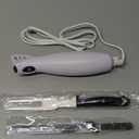 Mueller Ultra-Carver Electric Knife for Carving Meats, Poultry, Bread, Crafting Foam. Stainless Steel Blades, Powerful Motor, Ergonomic Handle, One-Touch On/Off Button, Serving Fork Included, White