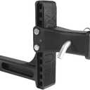 Blue Ox BX88340 8 Rise/Drop Receiver 2" Receiver | Holds Up to 10,000 lbs | Built-in Anti-Rattle Bolts | Must be Used in a Level Position