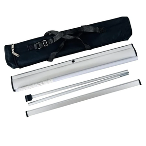 Custom Retractable Banner Stand 33x81inch, Premium Aluminum Frame and Portable Packaging, Easy to Assemble for Business Events, Presentation, and Wedding - Durable Stand Frame Only
