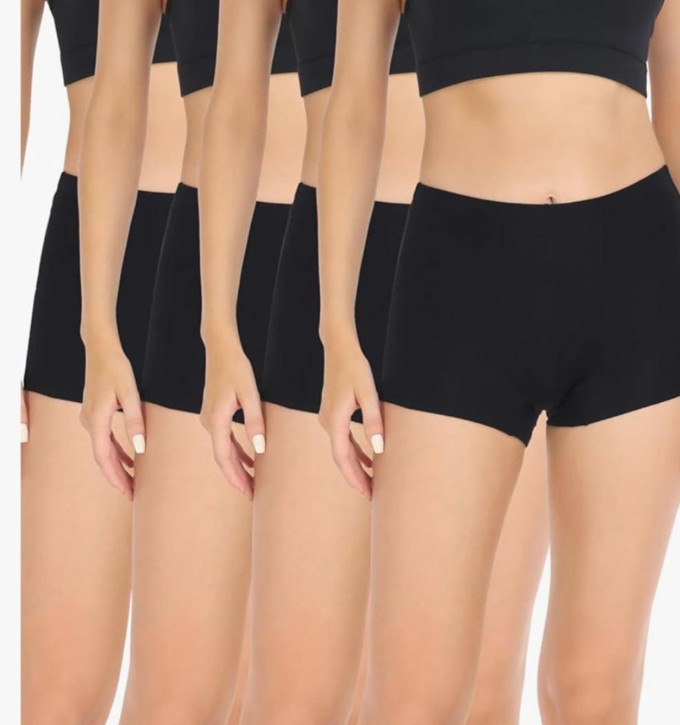 wirarpa Women's Boyshorts Panties Cotton Boxer Briefs for Ladies Underwear Shorts with Cotton Crotch 4 Pack 3XL