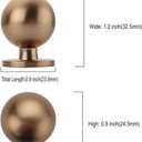 Asidrama 10 Pack Champagne Bronze Kitchen Cabinet Knobs, Cabinet Knobs Kitchen Cabinet Hardware for Cupboard Drawer Knobs Dresser Knobs