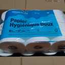 Amazon Basics 2-Ply Soft Toilet Paper, 30 Rolls (5 Packs of 6), 350 Sheets per Roll, Septic Safe, Equivalent to 185 Regular Rolls