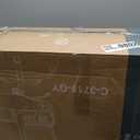 Office Chair, Mid Back Computer Ergonomic Mesh Desk with Larger Seat, Executive Height Adjustable Swivel Task with Lumbar Support and Armrests for Women Adults (Grey)