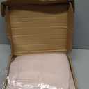 Amazon Basics Lightweight, Breathable, Wrinkle Resistant Microfiber 4-Piece Bed Sheet Set with 14-Inch Deep Pockets, Full, Blush Pink, Solid
