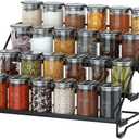 Jolitac 4-Tier Spice Rack Organizer, Depth Adjustable Step Shelf, Metal Spice Rack Perfect for Cabinet, Countertop & Pantry Storage | Enhances Kitchen Visibility and Organization | 1 Pack