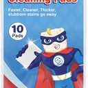 squish Magic Sponge Eraser, 10 Count Magic Cleaning Pads for Walls Oven, Kitchen, and Shoe Cleaner, Magic Erasers with Melamine Foam, Universal Cleaner