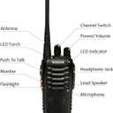 Walkie Talkies 10 Pack Rechargeable Two-Way Radios with Earpiece 16 Channel for Adults, Li-ion Battery and Charger Included, Long Range Walkie talkies (Pack of 10)