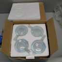 KooK Beer Mugs, Glasses Set of 4, 12.7 Oz, Clear Large Mugs, Gift for Men, With Handles, Large Drinking Cups for Tea, Coffee, Root Floats, Dishwasher and Refrigerator Safe, Durable