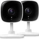 Tapo 2K Indoor Wired Security Camera - Works as a Baby Monitor & Pet Camera, Person/Motion/Baby Cry Detection, 2-Way Audio, Siren, Subscription-Free Local Storage or Optional Cloud, C110P2 (2-Pack)