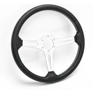 14"Racing Steering Wheel, Perforated Leather Trim Stitch Steering Wheel for Corvette 1963-1982 14"Racing Steering Wheel, Perforated Leather Trim Stitch Steering Wheel for Corvette 1963-1982