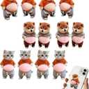 3 x 3D Cute Animal Belly Soft Silicone Bumper Pad for Phone,Laptop,Door,Cabinet | Fun 3D silicone pads (6-Pairs)! Silent shock-absorbing bumpers for doors, cabinets, fridges, phones & laptops.